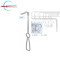 Obwegeser Soft Tissue Retractor,23cm, Working Length (a = 18mm), (Width b = 5mm), (Curved Up)