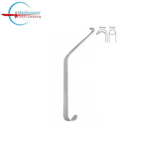 Obwegeser Channel retractors,17.5cm, (10mm x 8mm)