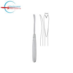 Obwegeser Periosteal Elevator/Raspatory,17.5cm, V Notch, 9mm