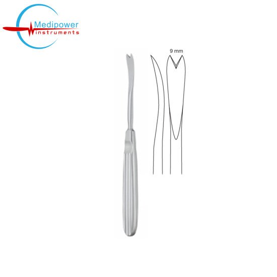 Obwegeser Periosteal Elevator/Raspatory,17.5cm, V Notch, 9mm