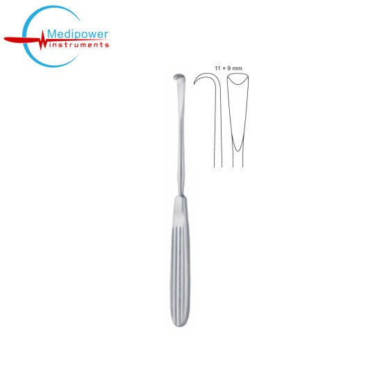 Obwegeser Periosteal Elevator/ Raspatory, 20cm, Curved, Sharp, (11x9mm)