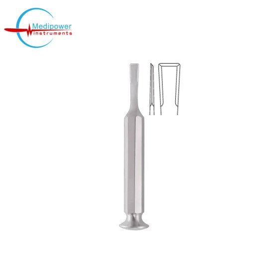 Tessier Osteotome, 16cm, (a = 10 mm), Straight, Beveled Edges
