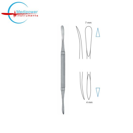 Dingman Periosteal Elevator/ Raspatory,18cm, Sharp, (4/7mm) 