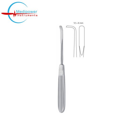 Tessier Raspatory,18cm, (12x6mm), 60 Degree Curved 