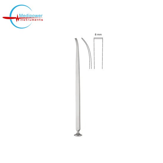 Steinhauser Orbital osteotome, 22.5cm, (8 mm), Curved