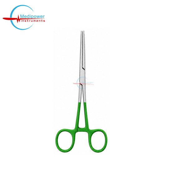 Green Handle Straight Artery Forceps 6" - Medical Nursing Instruments
