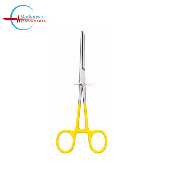 Yellow Handle Straight Artery Forceps 6" | Healthcare Instruments